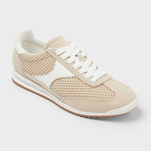 Universal Thread Shoes - Open Box - Universal Thread - Women’s Skyler Sneakers with Memory Foa Beige